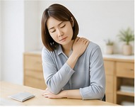肩こりに悩む女性